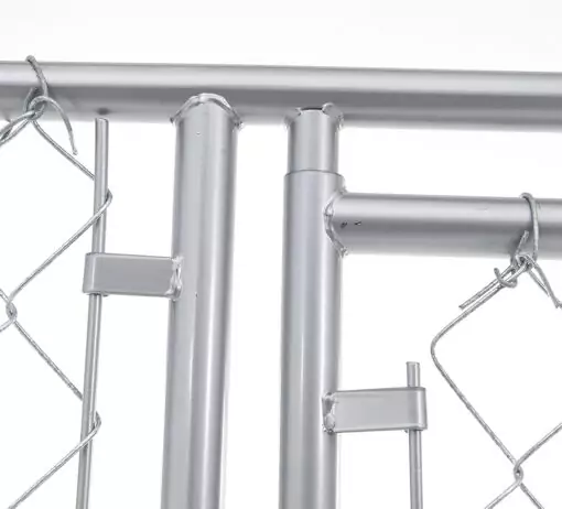 Heavy Duty Chain Link Dog Kennel Enclosure - 4' H X 5' W X 5' L - Image 6