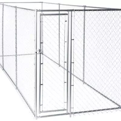 Heavy Duty Chain Link Dog Kennel Enclosure – 6'H x 5'W x 10'L or 6'H x 8'W x 6.5'L