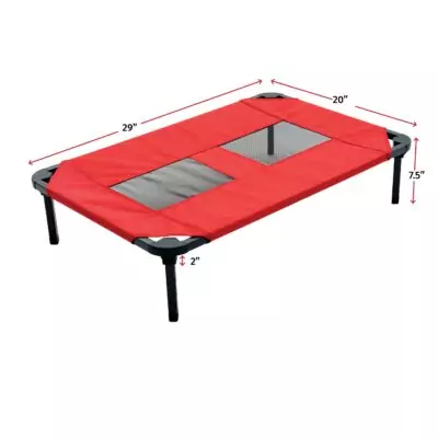 Lucky Dog 30"L Elevated Pet Bed | COMFORT COT™ (S/M)